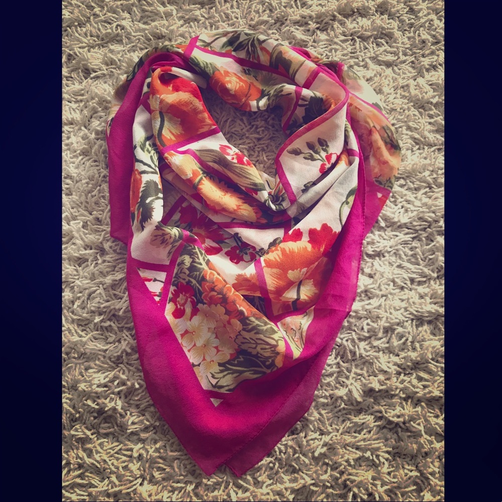 Pink Square Scarf